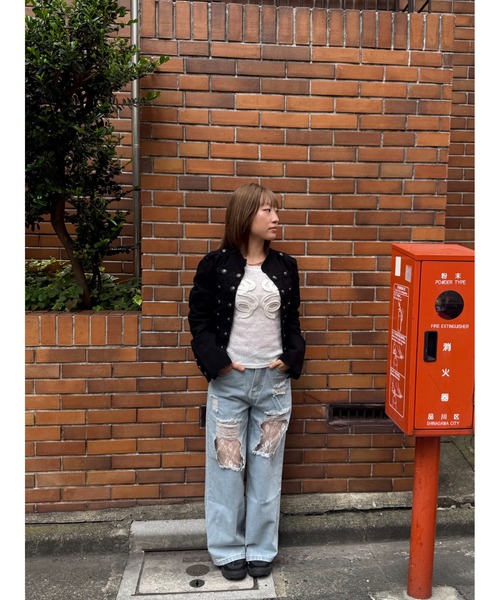Clum(クルム)の「metal button napoleon jacket / メタルボタンナポレオンジャケット(その他アウター・レディース・ブラック・MEDIUM/LARGE/SMALL)」の20枚目の写真