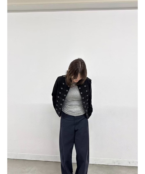 Clum(クルム)の「metal button napoleon jacket / メタルボタンナポレオンジャケット(その他アウター・レディース・ブラック・MEDIUM/LARGE/SMALL)」の18枚目の写真