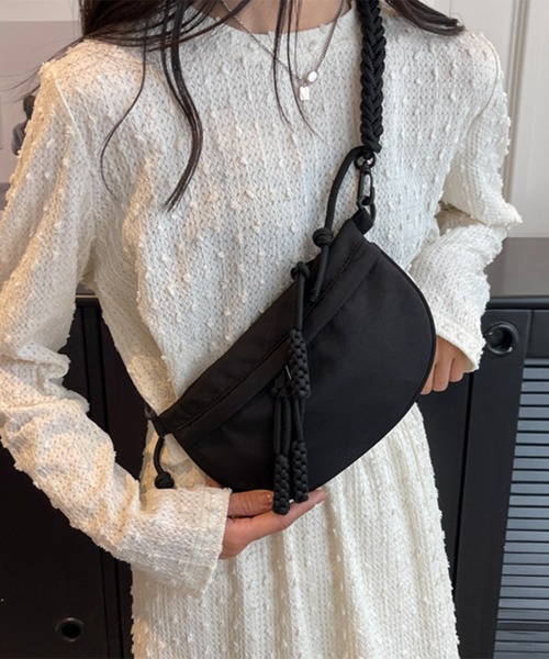 SETUP7(セットアップセブン)の「【SETUP7】ミニショルダーバッグ ボディバッグ SCCH(ショルダーバッグ・レディース・ベージュ/オレンジ/ブラック・FREE)」の1枚目の写真