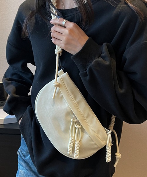 SETUP7(セットアップセブン)の「【SETUP7】ミニショルダーバッグ ボディバッグ SCCH(ショルダーバッグ・レディース・ベージュ/オレンジ/ブラック・FREE)」の7枚目の写真