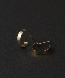 フラット13mmピアス K10(両耳)