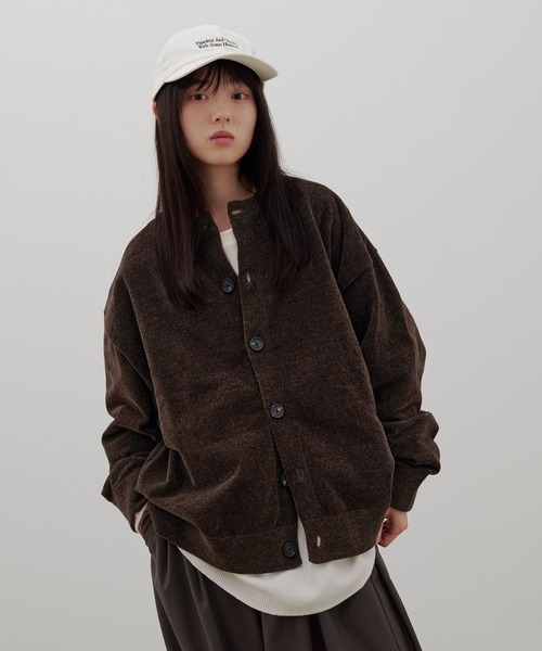 LOWRYS FARM(ローリーズファーム)の「【LFM(U)】モールニットクルーカーディガン 1072750(カーディガン/ボレロ・メンズ・ブラウン/マスタード/その他・MEDIUM/LARGE)」の9枚目の写真