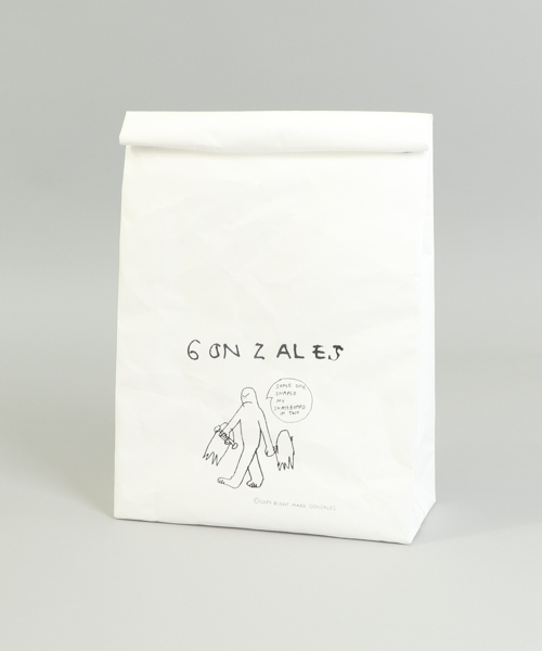 Mark Gonzales（マーク・ゴンザレス）の「【Mark Gonzales/マークゴンザレス】×【Ciaopanic】　別注SIWA CLUTCH BAG L（クラッチバッグ・レディース・ホワイト/ベージュ・FREE）」の2枚目の写真