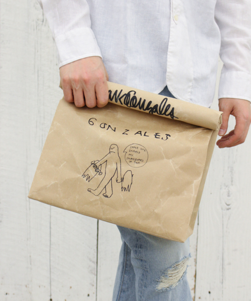 Mark Gonzales（マーク・ゴンザレス）の「【Mark Gonzales/マークゴンザレス】×【Ciaopanic】　別注SIWA CLUTCH BAG L（クラッチバッグ・レディース・ホワイト/ベージュ・FREE）」の11枚目の写真