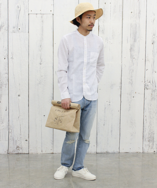 Mark Gonzales（マーク・ゴンザレス）の「【Mark Gonzales/マークゴンザレス】×【Ciaopanic】　別注SIWA CLUTCH BAG L（クラッチバッグ・レディース・ホワイト/ベージュ・FREE）」の12枚目の写真