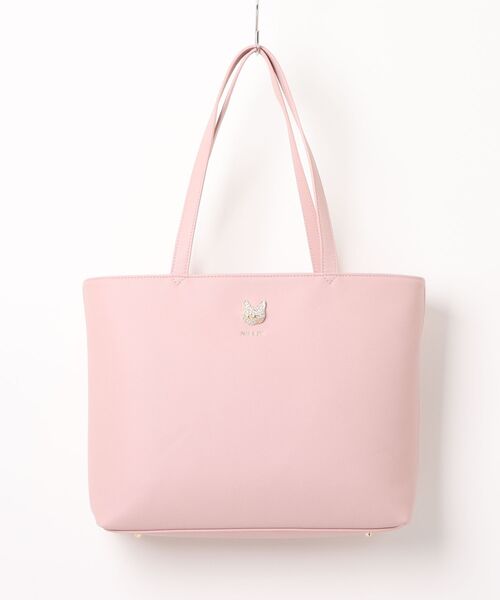 PAUL & JOE ACCESSOIRES(ポールアンドジョーアクセソワ)の「【PAUL & JOE ACCESSOIRES /ポール アンド ジョー アクセソワ 】 CAT BIJOU トートバッグ A4サイズ対応(トートバッグ・レディース・キャメル/ブラック/ピンク・FREE)」の3枚目の写真