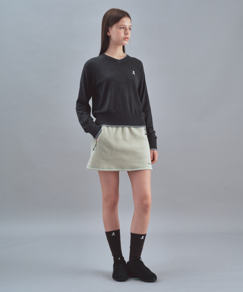 Rest&Recreation(レストアンドレクリエーション)の「FLEECE MINI SKIRT - LIGHT GREEN(スカート・レディース・その他・SMALL/MEDIUM)」の1枚目の写真
