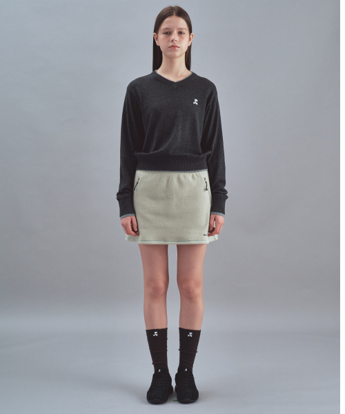 Rest&Recreation(レストアンドレクリエーション)の「FLEECE MINI SKIRT - LIGHT GREEN(スカート・レディース・その他・SMALL/MEDIUM)」の2枚目の写真