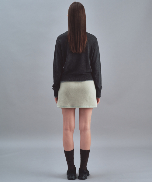 Rest&Recreation(レストアンドレクリエーション)の「FLEECE MINI SKIRT - LIGHT GREEN(スカート・レディース・その他・SMALL/MEDIUM)」の4枚目の写真