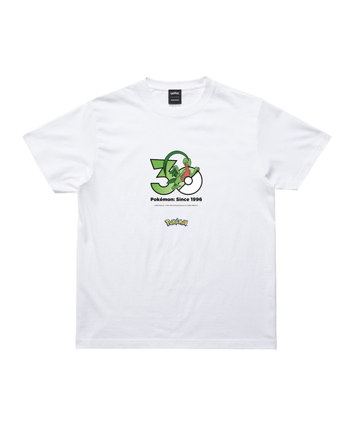 ZOZOSPOT(ゾゾスポット)の「Pokemon 30th Anniversary 1025 T-shirt 「ジュプトル」(Tシャツ/カットソー・レディース・ホワイト・SMALL/MEDIUM/LARGE/X-LARGE/XX-LARGE/XXX-LARGE/100cm/110cm/120cm/130cm/140cm/150cm/160cm)」の1枚目の写真