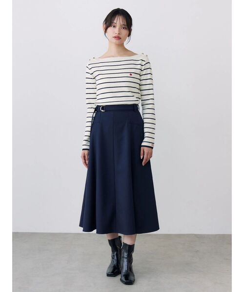 TONAL(トーナル)の「【POLOBCS】ボートネック金釦ニット(ニット/セーター・レディース・レッド/ネイビー/オフホワイト/その他1・MEDIUM)」の14枚目の写真