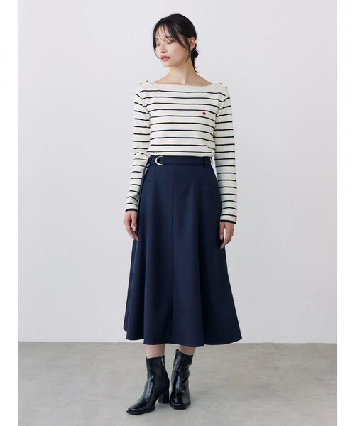 TONAL(トーナル)の「【POLOBCS】ボートネック金釦ニット(ニット/セーター・レディース・レッド/ネイビー/オフホワイト/その他1・MEDIUM)」の16枚目の写真
