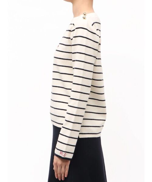 TONAL(トーナル)の「【POLOBCS】ボートネック金釦ニット(ニット/セーター・レディース・レッド/ネイビー/オフホワイト/その他1・MEDIUM)」の19枚目の写真