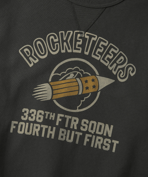 OUTSTANDING(アウトスタンディング)の「MIL SWEAT(ROCKETEERS)_CHARCOAL(スウェット・メンズ・その他・MEDIUM/LARGE/X-LARGE)」の4枚目の写真