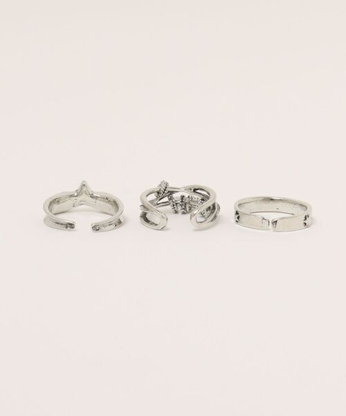 E.M.A.N.O.N(エマノン)の「【E.M.A.N.O.N】【466938】Y2Kスターリング3点セット(RO)(リング・レディース・シルバー・FREE)」の5枚目の写真
