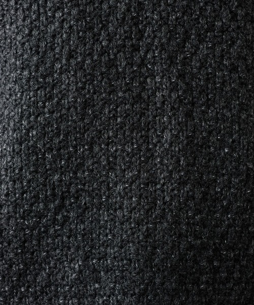 Adoon plain(アドーンプレーン)の「Heavy Pique Henry Neck Knit / 鬼鹿の子ヘンリーネックニット(ニット/セーター・メンズ・ブラウン/チャコールグレー/アイボリー/ボルドー/カーキ・SMALL/MEDIUM/LARGE)」の13枚目の写真