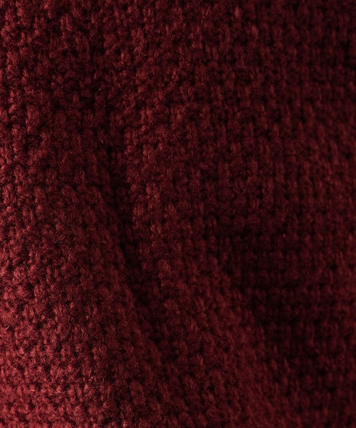 Adoon plain(アドーンプレーン)の「Heavy Pique Henry Neck Knit / 鬼鹿の子ヘンリーネックニット(ニット/セーター・メンズ・ブラウン/チャコールグレー/アイボリー/ボルドー/カーキ・SMALL/MEDIUM/LARGE)」の18枚目の写真