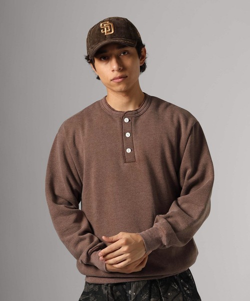 Healthknit（ヘルスニット）の「【Healthknit(ヘルスニット）】別注クラシックウェイトスウェット［パッケージ付き］（スウェット・メンズ・グレー/チャコール/ブラウン/サックスブルー・LARGE/MEDIUM）」の4枚目の写真