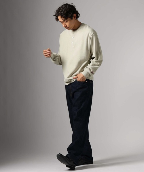 Healthknit（ヘルスニット）の「【Healthknit(ヘルスニット）】別注クラシックウェイトスウェット［パッケージ付き］（スウェット・メンズ・グレー/チャコール/ブラウン/サックスブルー・LARGE/MEDIUM）」の5枚目の写真