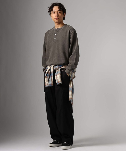 Healthknit（ヘルスニット）の「【Healthknit(ヘルスニット）】別注クラシックウェイトスウェット［パッケージ付き］（スウェット・メンズ・グレー/チャコール/ブラウン/サックスブルー・LARGE/MEDIUM）」の9枚目の写真