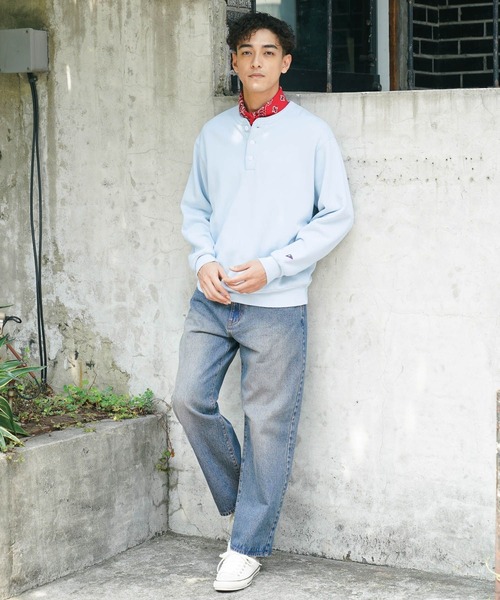 Healthknit（ヘルスニット）の「【Healthknit(ヘルスニット）】別注クラシックウェイトスウェット［パッケージ付き］（スウェット・メンズ・グレー/チャコール/ブラウン/サックスブルー・LARGE/MEDIUM）」の17枚目の写真