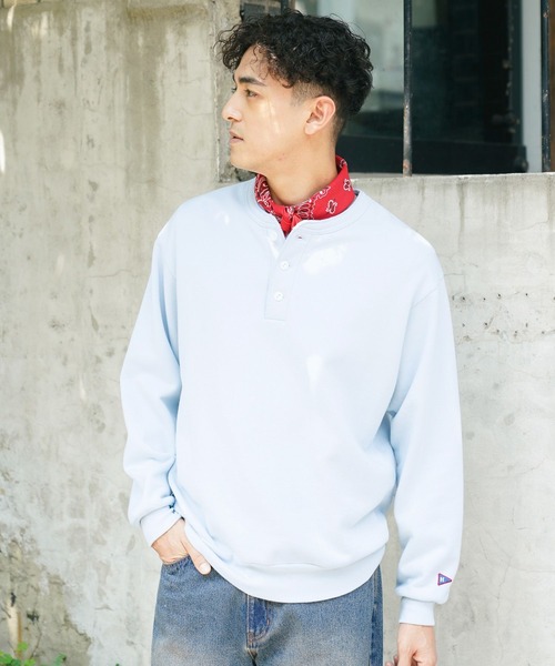 Healthknit（ヘルスニット）の「【Healthknit(ヘルスニット）】別注クラシックウェイトスウェット［パッケージ付き］（スウェット・メンズ・グレー/チャコール/ブラウン/サックスブルー・LARGE/MEDIUM）」の20枚目の写真