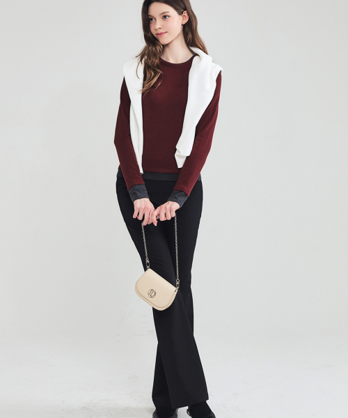LORDLOAR(ロードロアル)の「エラスティックバンディングブーツカットスラックス ブラック(スラックス・レディース・その他・SMALL/MEDIUM/LARGE)」の2枚目の写真