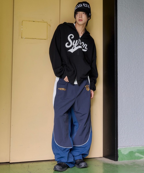 WEGO(ウィゴー)の「WEGO/【26年秋冬新作】パイピングナイロンパンツ(その他パンツ・メンズ・ネイビー/ブラック・LARGE/MEDIUM)」の15枚目の写真