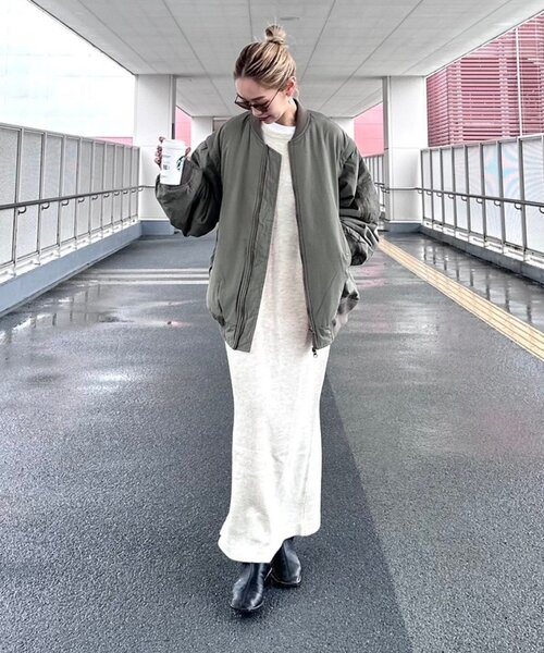CIAOPANIC TYPY(チャオパニックティピー)の「∴【ZOZO限定】復刻!ウール混クルーネックニットワンピース(ワンピース・レディース・オフホワイト/ライトグレー/ブラック/ブラウン・SMALL/MEDIUM/LARGE)」の2枚目の写真