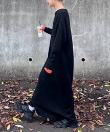 ∴【ZOZO限定】復刻!ウール混クルーネックニットワンピース