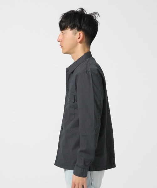 RAGEBLUE（レイジブルー）の「ミリタリーシャツ長袖/714939（シャツ/ブラウス・メンズ・オリーブ/ネイビー・LARGE/MEDIUM）」の3枚目の写真
