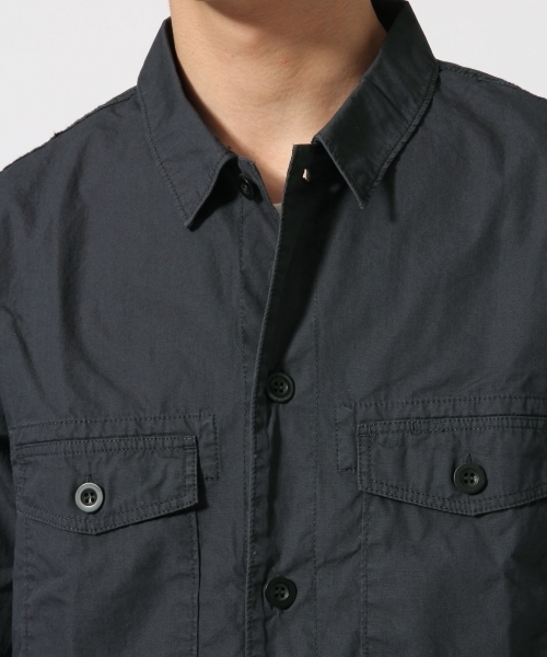 RAGEBLUE（レイジブルー）の「ミリタリーシャツ長袖/714939（シャツ/ブラウス・メンズ・オリーブ/ネイビー・LARGE/MEDIUM）」の5枚目の写真