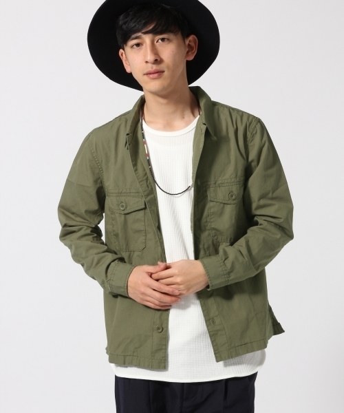 RAGEBLUE（レイジブルー）の「ミリタリーシャツ長袖/714939（シャツ/ブラウス・メンズ・オリーブ/ネイビー・LARGE/MEDIUM）」の10枚目の写真