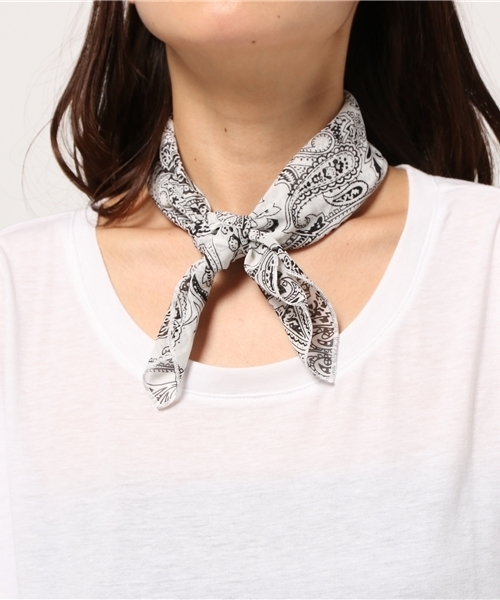 VENCEEXCHANGE(ヴァンスエクスチェンジ)の「バンダナ付きドルマンT(Tシャツ/カットソー・レディース・ブラック/オリーブ/ピンク/オフホワイト・MEDIUM)」の11枚目の写真