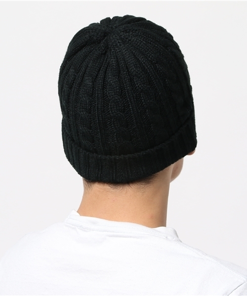 Denime(ドゥニーム)の「【NEW HATTAN/ニューハッタン】KNIT CAP/ニット帽(ニットキャップ/ビーニー・メンズ・ワイン/ライトベージュ/ブラック/ブルー/グレー・FREE)」の7枚目の写真