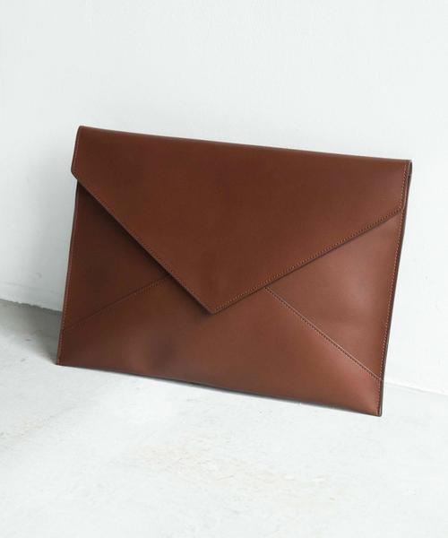 green label relaxing（グリーンレーベルリラクシング）の「【WEB限定】★★レザードキュメントケース / クラッチバッグ ◆（クラッチバッグ・メンズ・ブラック/ダークブラウン/ベージュ/ワインレッド・FREE）」の10枚目の写真