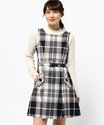 BLUE LABEL CRESTBRIDGE | タータンチェック　ノースリーブワンピース(ワンピース)