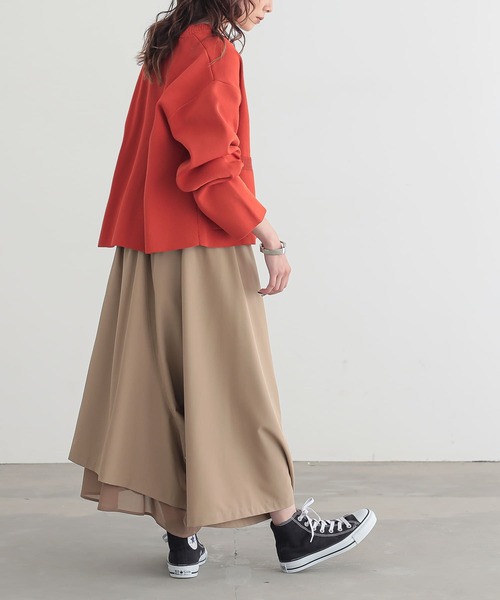 osharewalker(オシャレウォーカー)の「『異素材使いアシンメトリーパンツ』(その他パンツ・レディース・ブラック/アッシュグレー/ネイビー/モカ・REGULAR/LONG)」の13枚目の写真