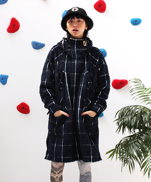 STOF（ストフ）の「チェックシャギーマウンテンコート（マウンテン