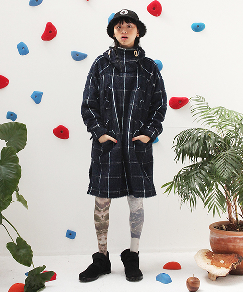 STOF（ストフ）の「チェックシャギーマウンテンコート（マウンテン