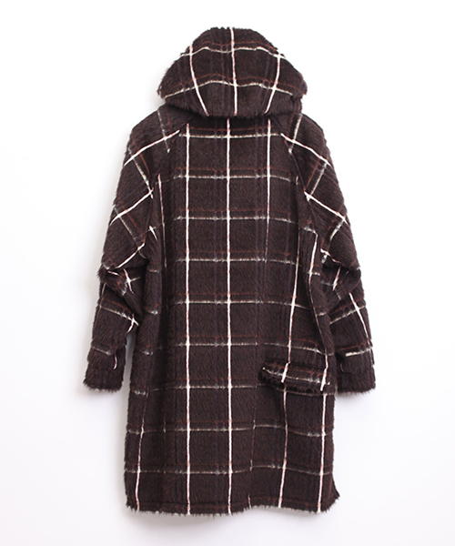 STOF（ストフ）の「チェックシャギーマウンテンコート（マウンテン