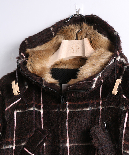 STOF（ストフ）の「チェックシャギーマウンテンコート（マウンテン