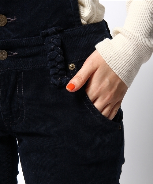 MILKFED.(ミルクフェド)の「CORDUROY RAINBOW SALOPETTE(つなぎ/オールインワン・レディース・ベージュ/ネイビー・X-SMALL/SMALL)」の6枚目の写真