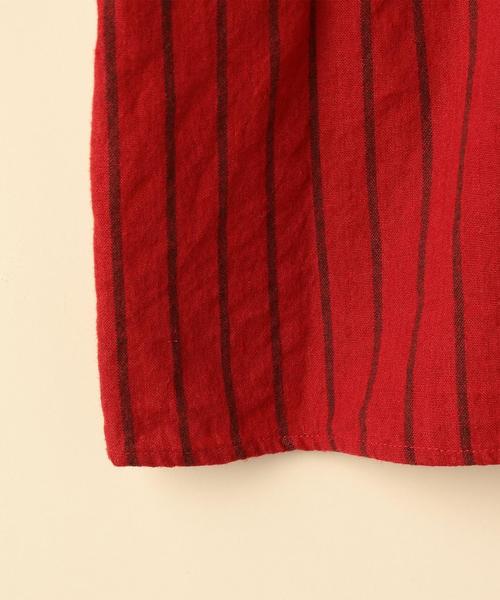 coen（コーエン）の「【『リンネル』2017/11月号掲載】ウィンターリネンストライプブラウス（シャツ/ブラウス・レディース・ネイビー/レッド・FREE）」の17枚目の写真
