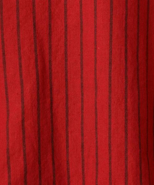 coen（コーエン）の「【『リンネル』2017/11月号掲載】ウィンターリネンストライプブラウス（シャツ/ブラウス・レディース・ネイビー/レッド・FREE）」の18枚目の写真