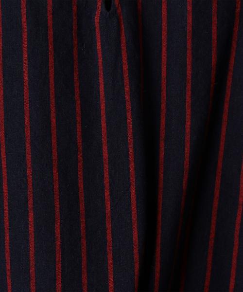 coen（コーエン）の「【『リンネル』2017/11月号掲載】ウィンターリネンストライプブラウス（シャツ/ブラウス・レディース・ネイビー/レッド・FREE）」の13枚目の写真