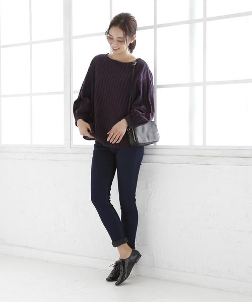 coen（コーエン）の「【『リンネル』2017/11月号掲載】ウィンターリネンストライプブラウス（シャツ/ブラウス・レディース・ネイビー/レッド・FREE）」の8枚目の写真