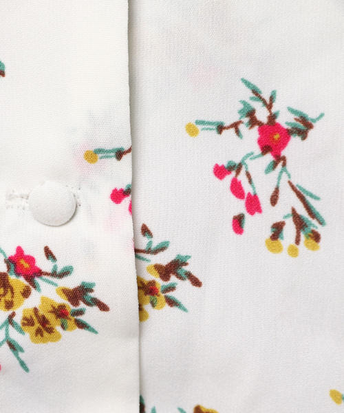 RAY CASSIN（レイカズン）の「９分袖花柄開襟シャツ（シャツ/ブラウス・レディース・ネイビー/オフホワイト・FREE）」の6枚目の写真