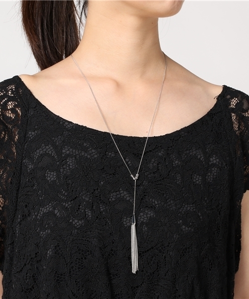 RIVE DROITE(リヴドロワ)の「Y字タッセルネックレス(ネックレス・レディース・シルバー/ゴールド・FREE)」の5枚目の写真