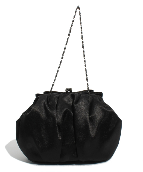 Jewel Changes（ジュエルチェンジズ）の「JP ビッグリボン ガマグチ クラッチ（クラッチバッグ・レディース・ブラック/ベージュ・フリー）」の4枚目の写真